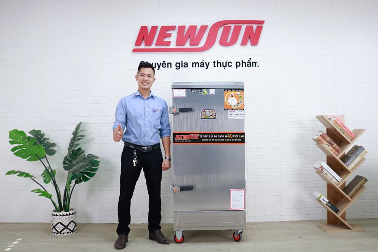 Tủ hấp giò chả 12 khay chính hãng NEWSUN Tủ hấp giò chả 12 khay chính hãng NEWSUN