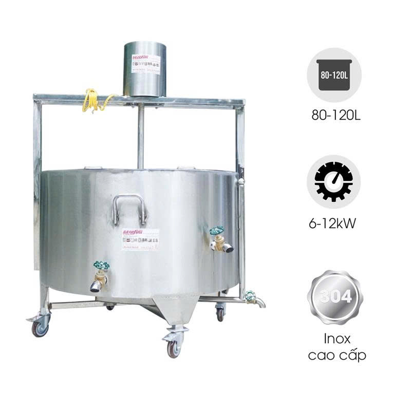 Nồi nấu cánh khuấy 2 lớp 80-120L
