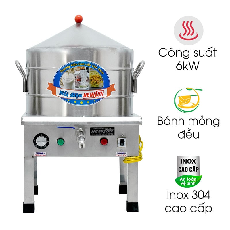 Nồi tráng bánh cuốn đặt hàng