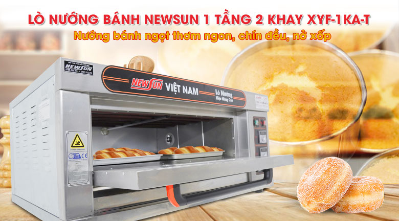 Lò nướng bánh NEWSUN 1 tầng 2 khay XYF-1KA-T