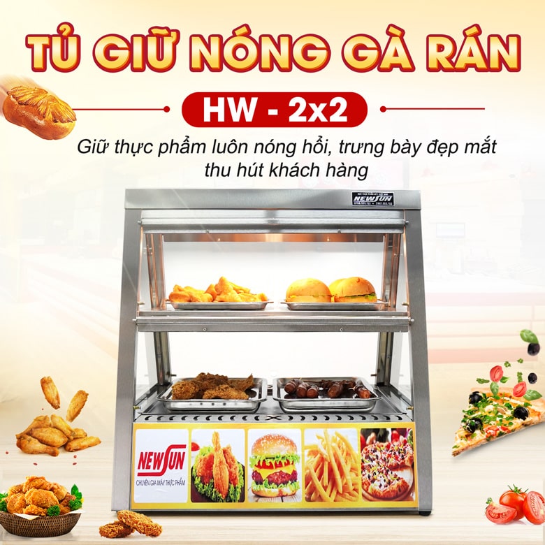 Tủ giữ nóng thức ăn HW-2x2