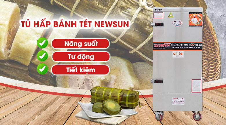 Tủ hấp bánh tét