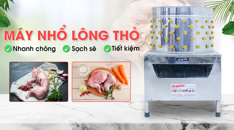 Giới thiệu hình ảnh máy vặt lông thỏ