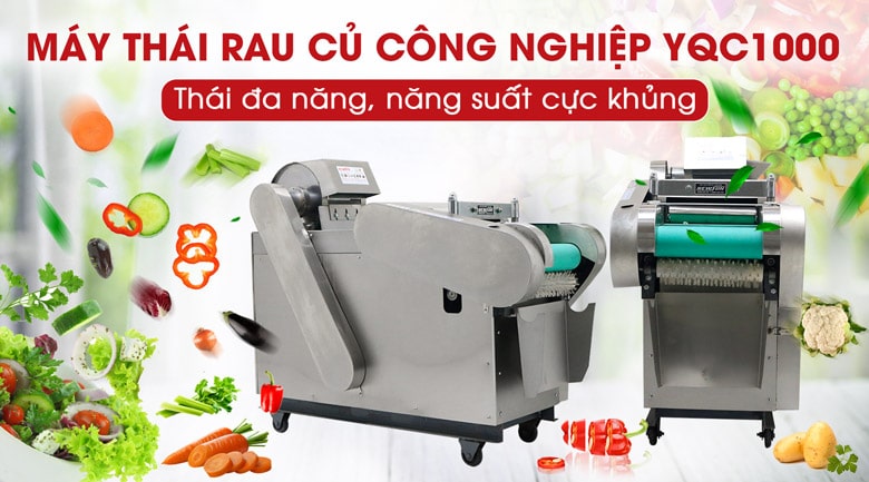 Máy thái rau củ quả công nghiệp YQC1000