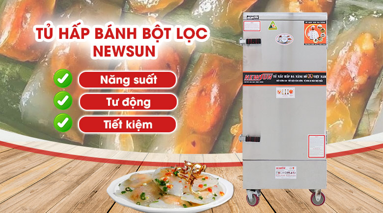 Tủ hấp bánh bột lọc
