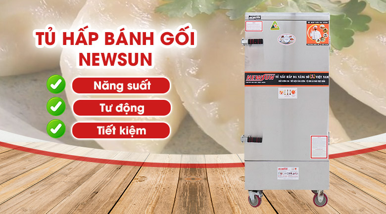 Tủ hấp bánh gối chính hãng NEWSUN