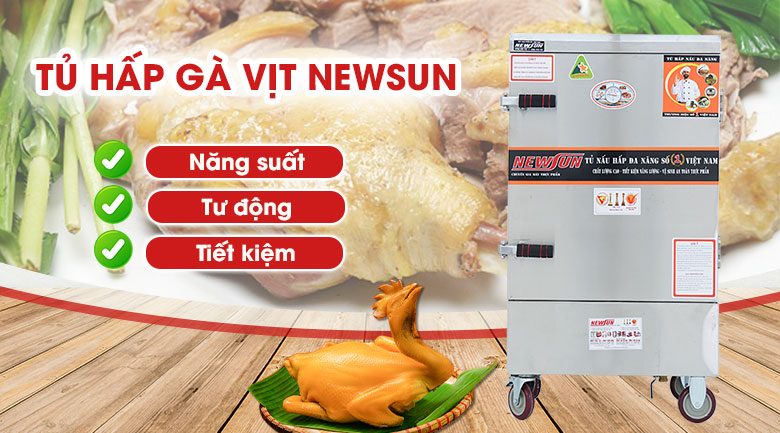 Tủ hấp gà vịt