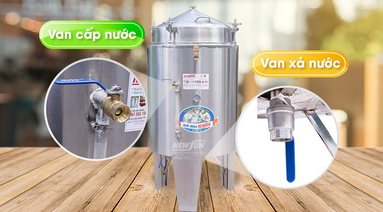Van cấp nước và van xả nước tiện lợi