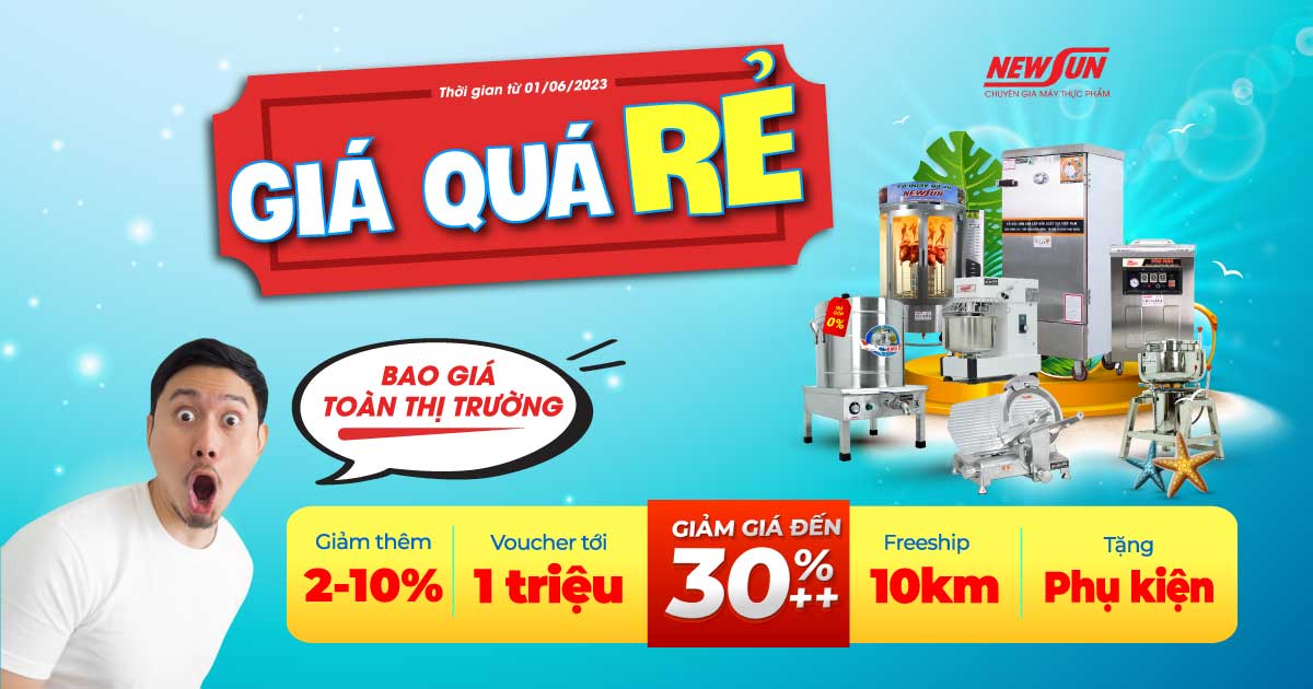 Máy thực phẩm GIÁ QUÁ RẺ – Giảm đến 30%, giảm thêm 2-10%