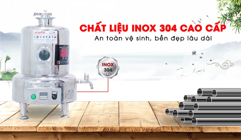 An toàn, bền bỉ với chất liệu inox 304 cao cấp An toàn, bền bỉ với chất liệu inox 304 cao cấp