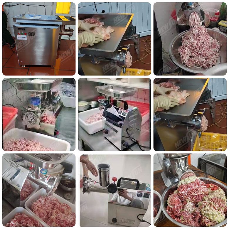 Khách hàng sử dụng máy xay thịt công nghiệp NEWSUN