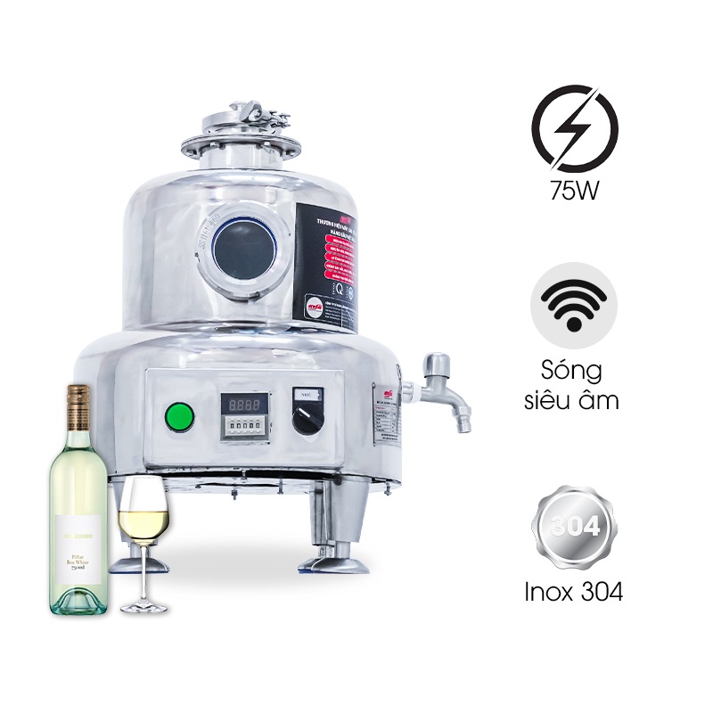 Máy lão hóa rượu mini 5 lít