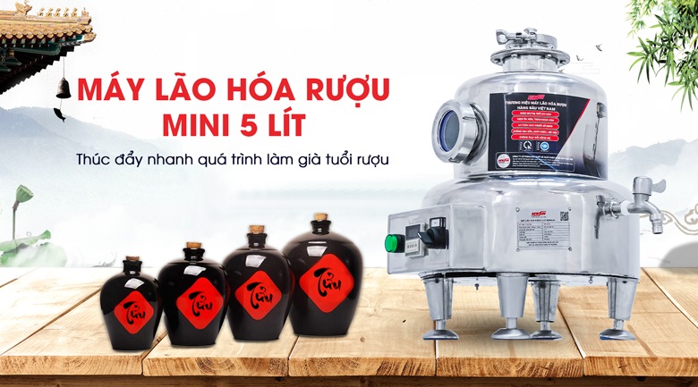Máy lão hóa rượu mini 5 lít NEWSUN - Chính hãng, giá tốt
