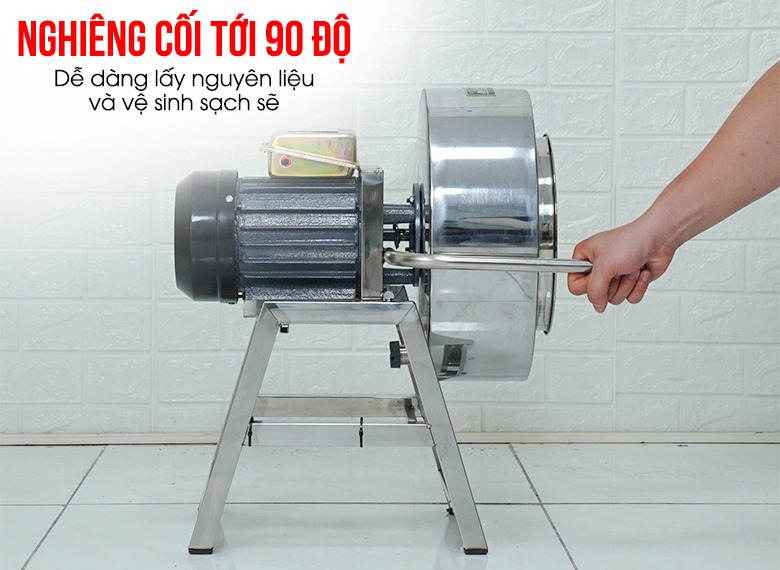 Lật nghiêng cối tới 90 độ, tăng khả năng cuộn đảo thịt