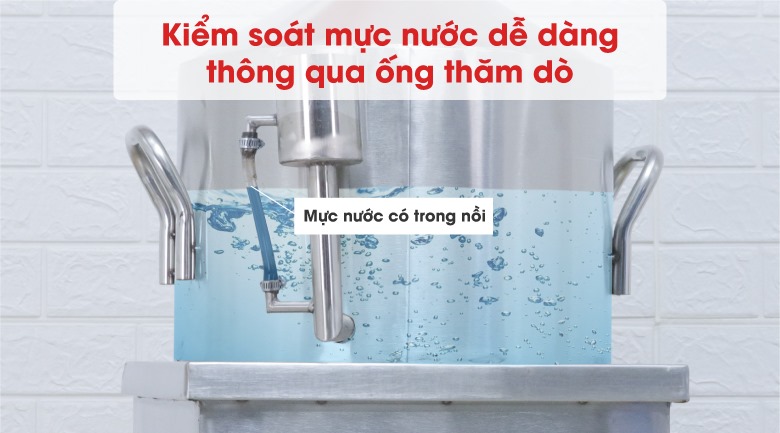 Ống tiếp nước và thăm dò mực nước