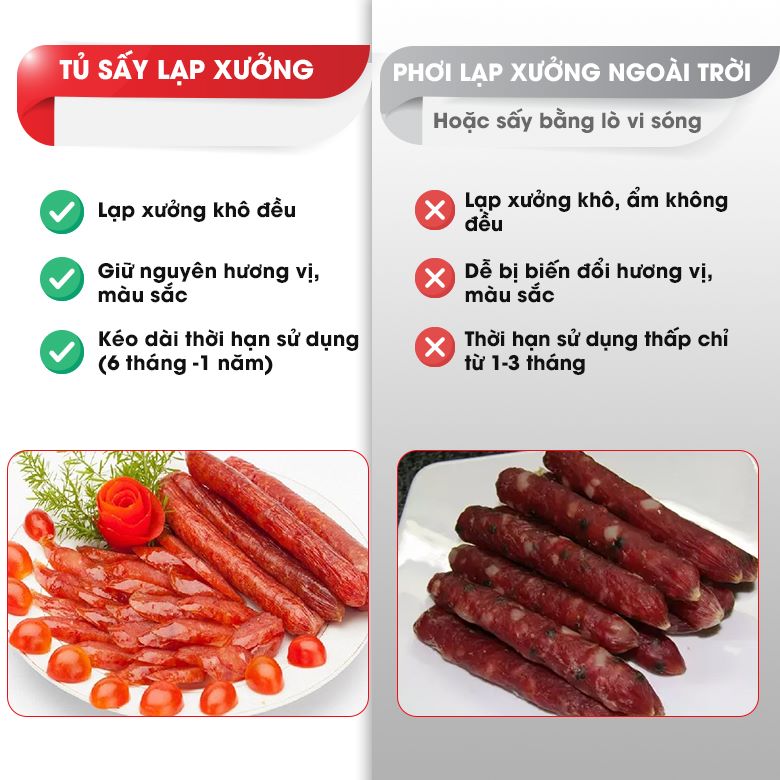 Lạp xưởng thơm ngon hơn