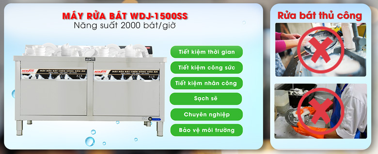 Lợi ích khi sử dụng máy rửa bát bằng sóng siêu âm WDJ-1500SS