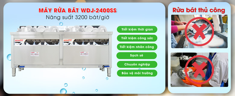 Lợi ích khi sử dụng máy rửa bát bằng sóng siêu âm WDJ-2400SS