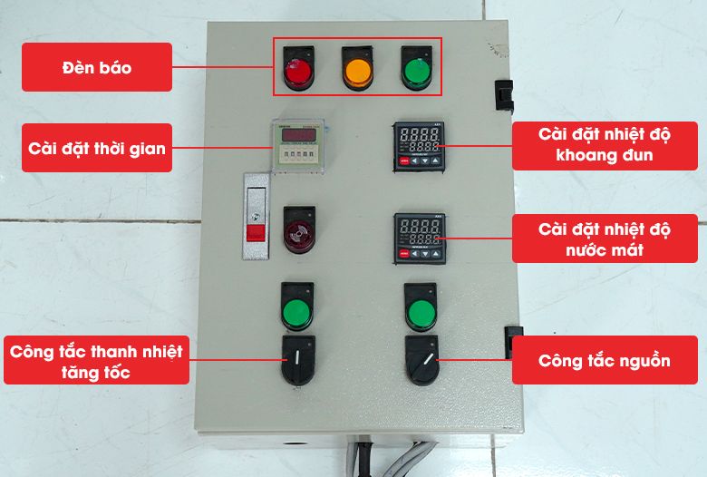 Tủ điều khiển tháp chưng cất rượu 30kg Tủ điều khiển tháp chưng cất rượu 30kg