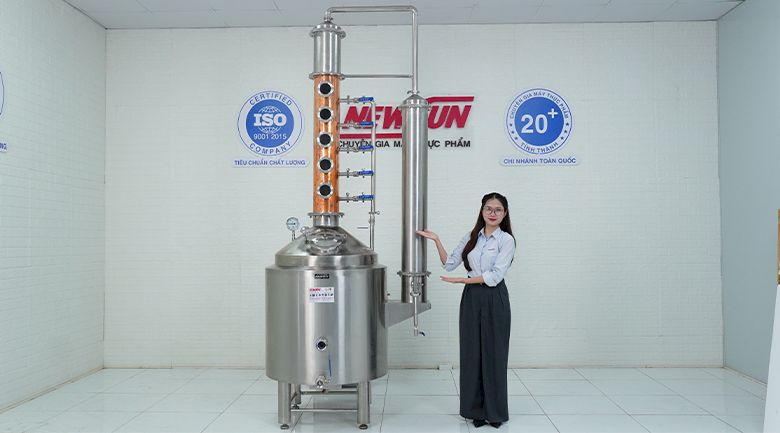 Lưu ý khi sử dụng tháp chưng cất rượu 30kg Lưu ý khi sử dụng tháp chưng cất rượu 30kg