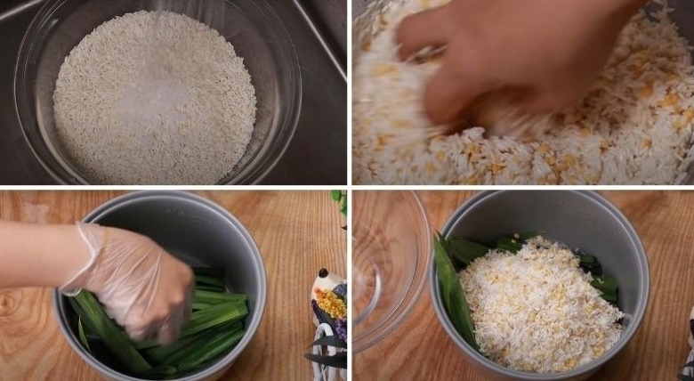 Cách nấu xôi đậu xanh nước cốt dừa bằng nồi cơm điện
