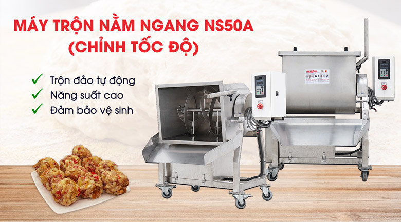 Máy trộn thực phẩm NEWSUN nằm ngang NS50A - Giá tốt, Chất lượng cao