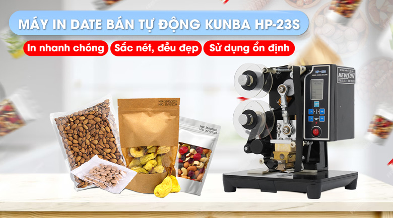 Máy in date bán tự động Kunba HP-23S