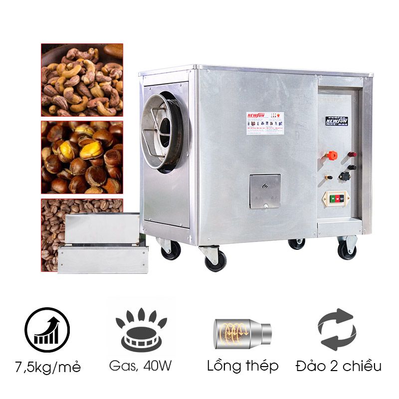 Máy rang hạt đa năng gas CY-15
