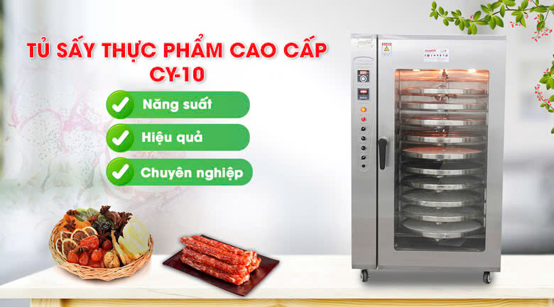Tủ sấy thực phẩm CY-10 cao cấp (dạng xoay) NEWSUN Tủ sấy thực phẩm CY-10 cao cấp (dạng xoay) NEWSUN