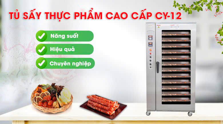 Tủ sấy thực phẩm CY-12 NEWSUN – Công nghệ sấy đối lưu hiện đại Tủ sấy thực phẩm CY-12 NEWSUN – Công nghệ sấy đối lưu hiện đại