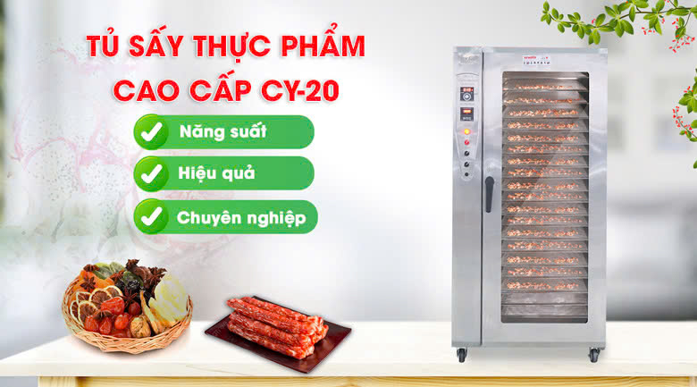 Tủ sấy thực phẩm CY-20 NEWSUN cao cấp với công nghệ sấy đối lưu hiện đại Tủ sấy thực phẩm CY-20 NEWSUN cao cấp với công nghệ sấy đối lưu hiện đại