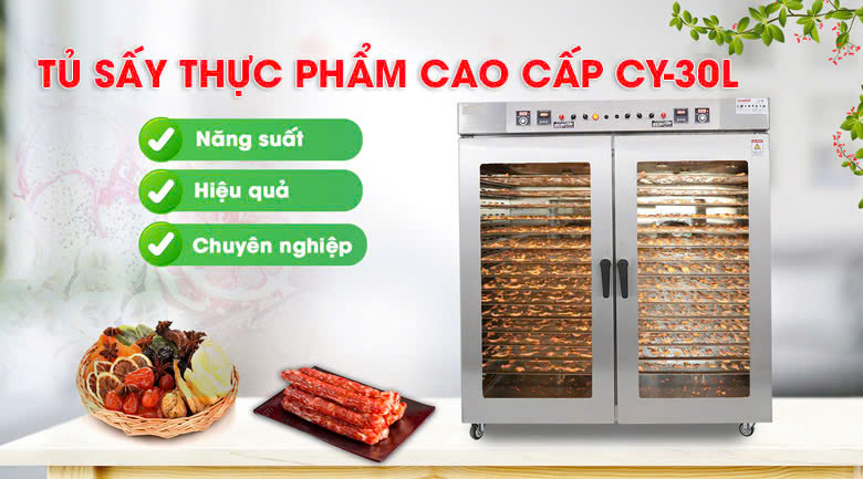 Tủ sấy thực phẩm CY-30L NEWSUN - Công nghệ sấy đối lưu hiện đại Tủ sấy thực phẩm CY-30L NEWSUN - Công nghệ sấy đối lưu hiện đại