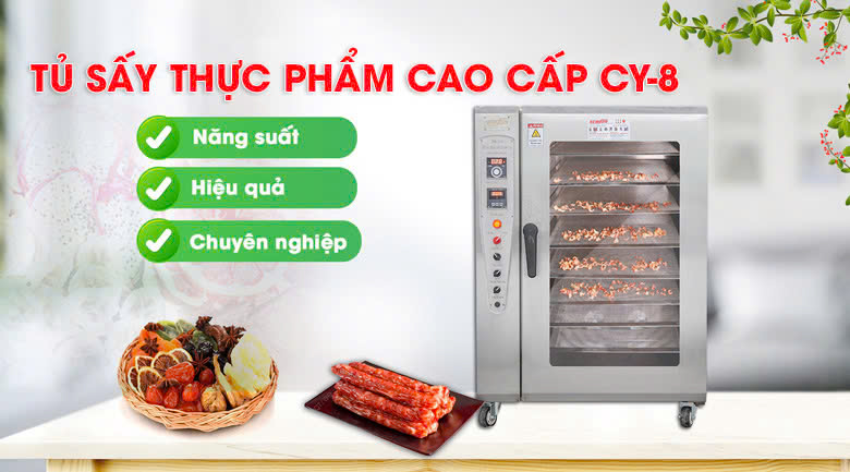 Tủ sấy thực phẩm CY-8 NEWSUN - Mẫu tủ cao cấp với công nghệ sấy hiện đại Tủ sấy thực phẩm CY-8 NEWSUN - Mẫu tủ cao cấp với công nghệ sấy hiện đại
