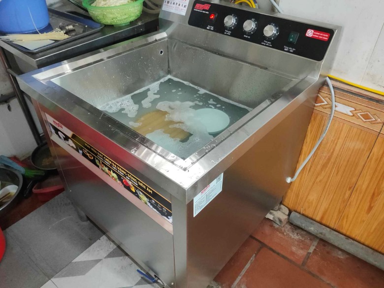 Máy rửa bát siêu âm chậu đơn cho các quán ăn nhỏ
