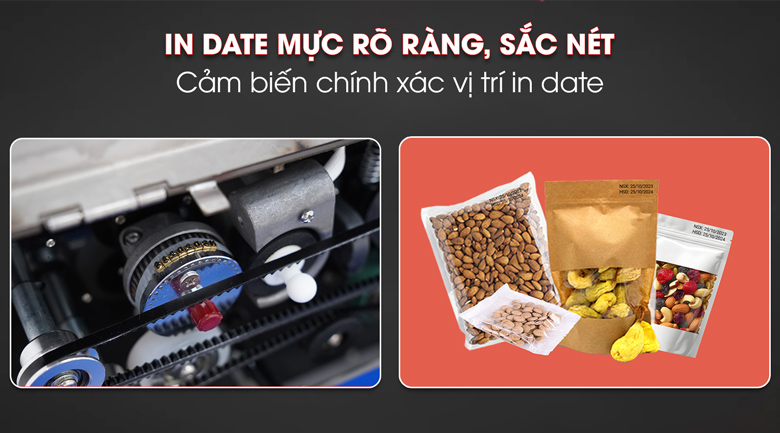 Mối in date rõ ràng, sắc nét