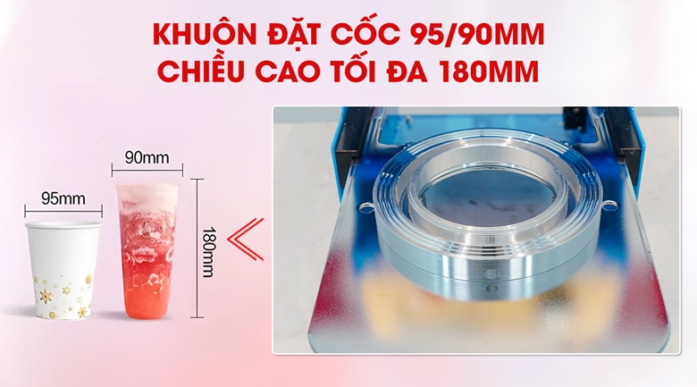 Khuôn đặt cốc kích thước 90 và 95mm