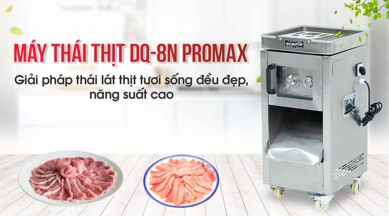 Máy thái thịt tươi sống DQ-8N PROMAX phiên bản nâng cấp vượt trội