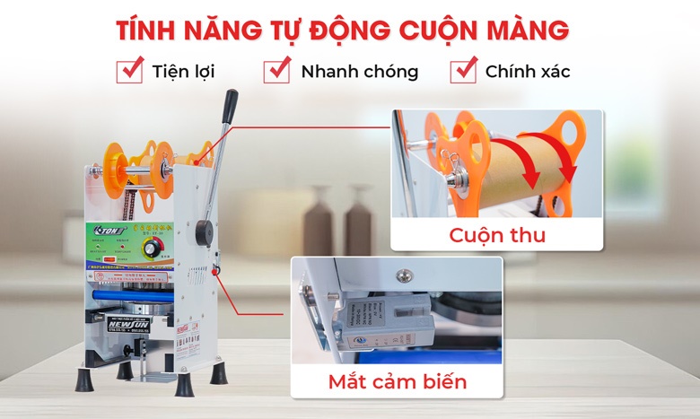 Tự cuộn màng tiện lợi và chính xác