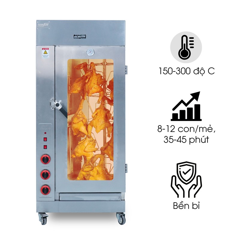 Lò quay gà vịt dùng gas CY-306 (dạng xoay)