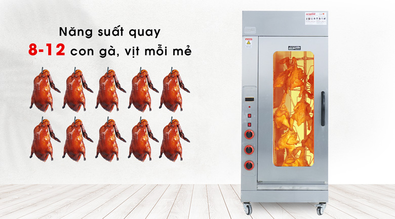 Năng suất vượt trội 8-12 con/mẻ