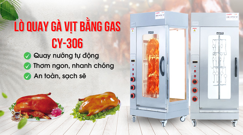 Lò quay gà vịt bằng gas CY-306