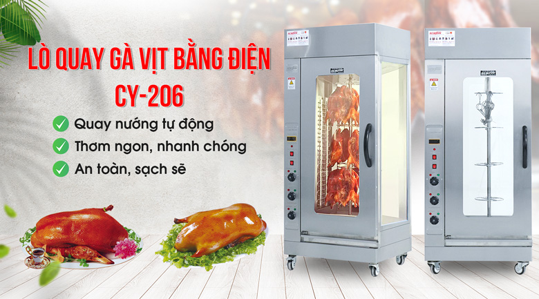 Lò quay gà vịt bằng điện CY-206