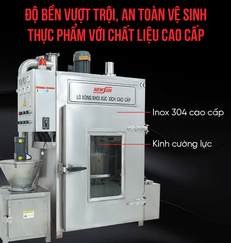 Chất liệu bền bỉ, an toàn vệ sinh thực phẩm