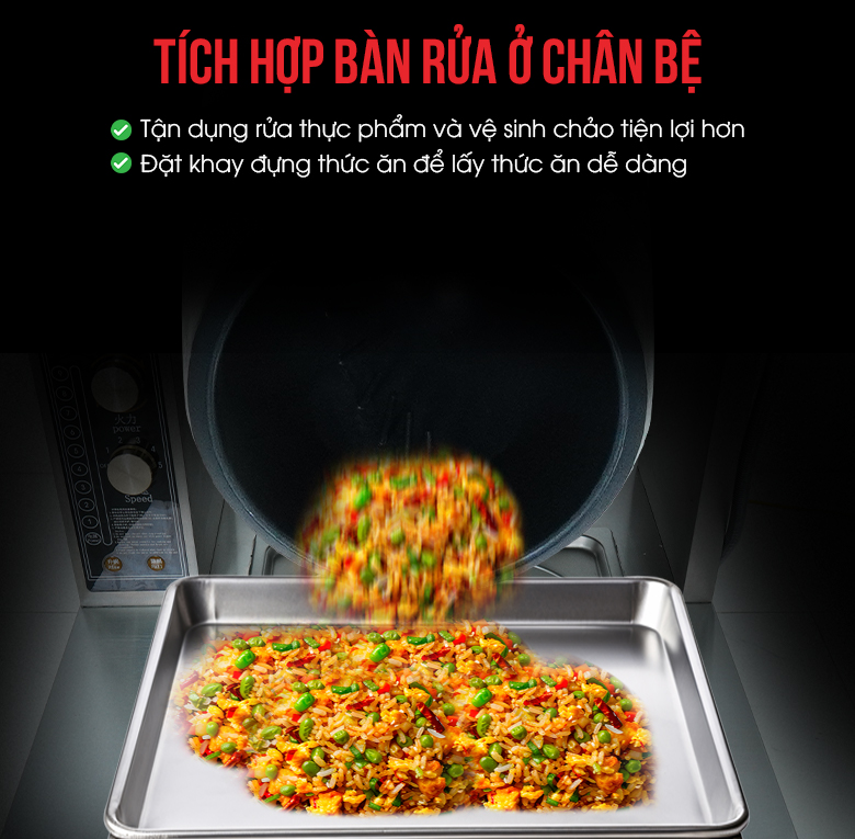 Chân bệ tích hợp bàn rửa tiện lợi