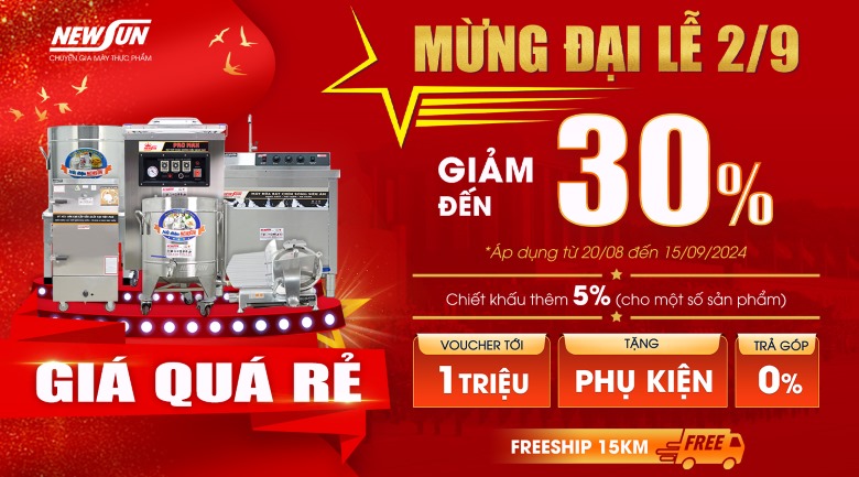 Tưng bừng khuyến mại mừng đại lễ 2/9