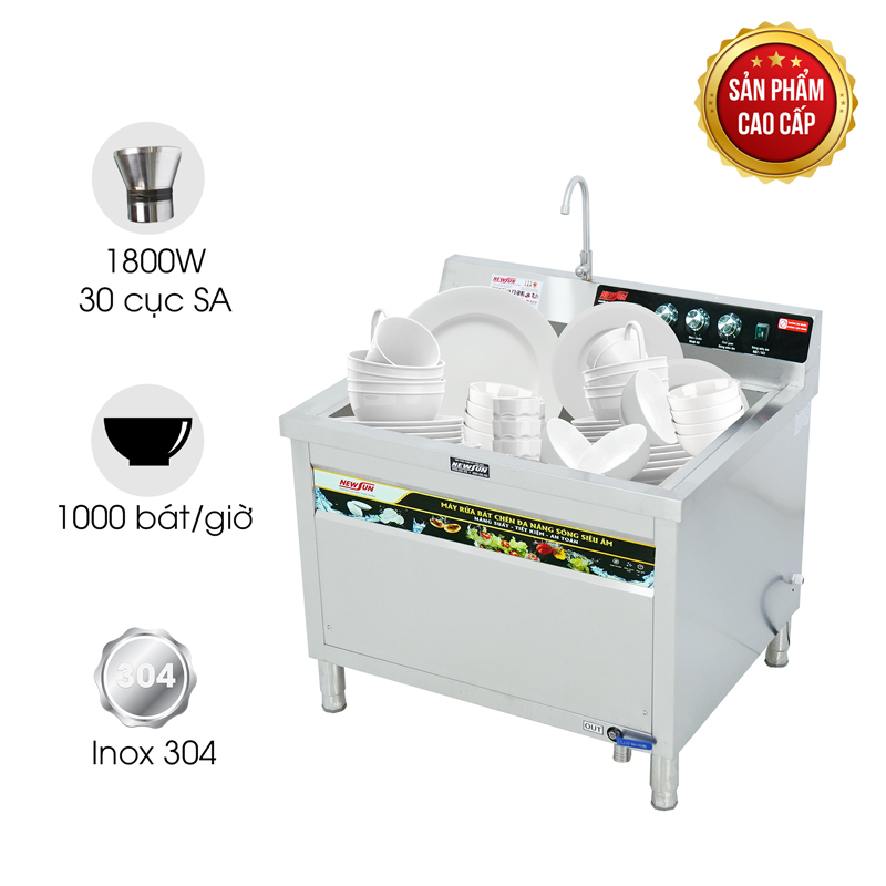 Máy rửa bát siêu âm cao cấp MRS-1000SS (chậu đơn)