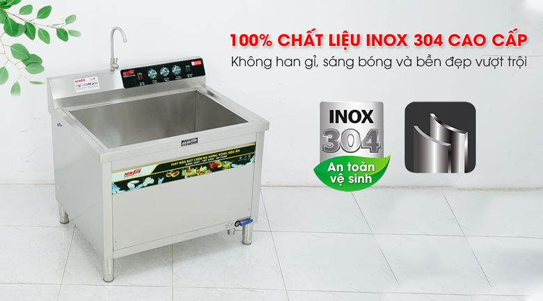 Chất liệu Inox 304 cao cấp, siêu bền bỉ