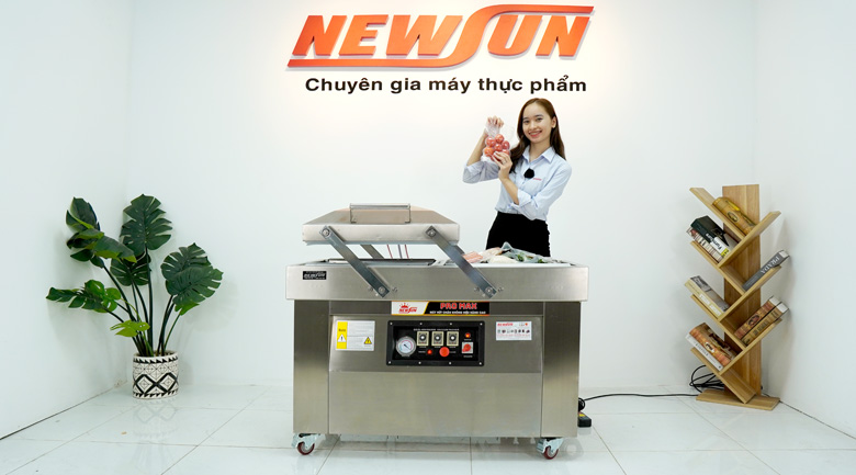 Máy 2 buồng cho năng suất gấp rưỡi máy 1 buồng, đáp ứng tốt yêu cầu cơ sở sản xuất lớn