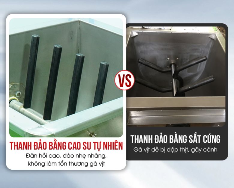 Thanh đảo bằng cao su tự nhiên và thanh đảo bằng sắt cứng