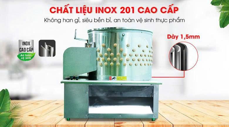 Chất liệu inox 201 cao cấp siêu bền bỉ